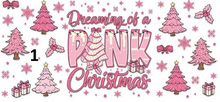 Load image into Gallery viewer, UV DTF Pink Christmas Wrap (8 Options)