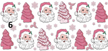 Load image into Gallery viewer, UV DTF Pink Christmas Wrap (8 Options)