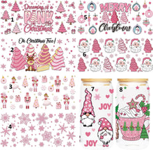 Load image into Gallery viewer, UV DTF Pink Christmas Wrap (8 Options)
