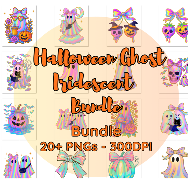 Halloween Ghost Iridescent Download Bundle
