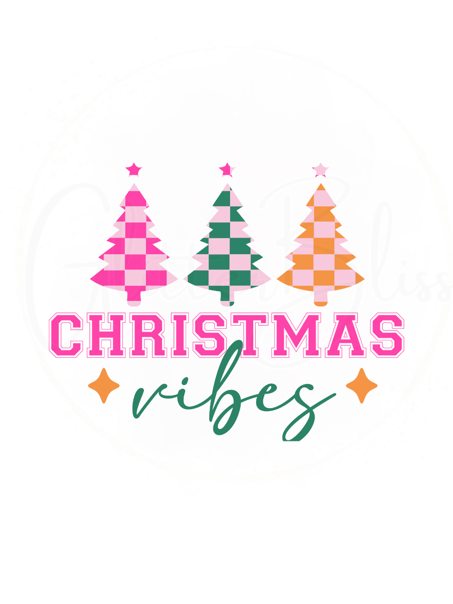 Printed Decal-Christmas Vibes