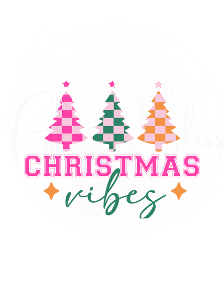 Printed Decal-Christmas Vibes