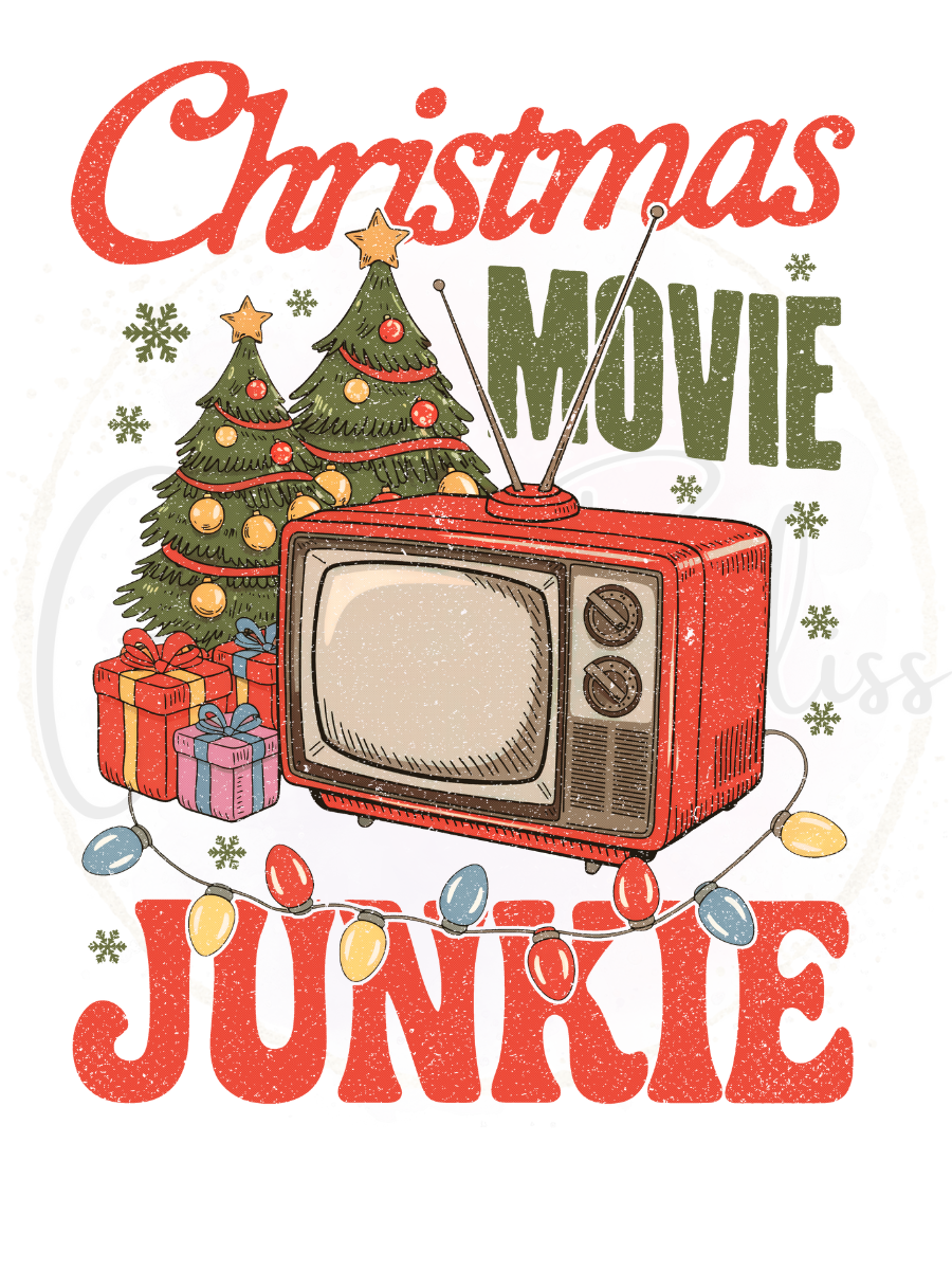 Printed Decal-Christmas Movie Junkie