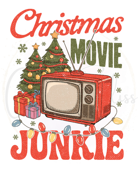 Printed Decal-Christmas Movie Junkie