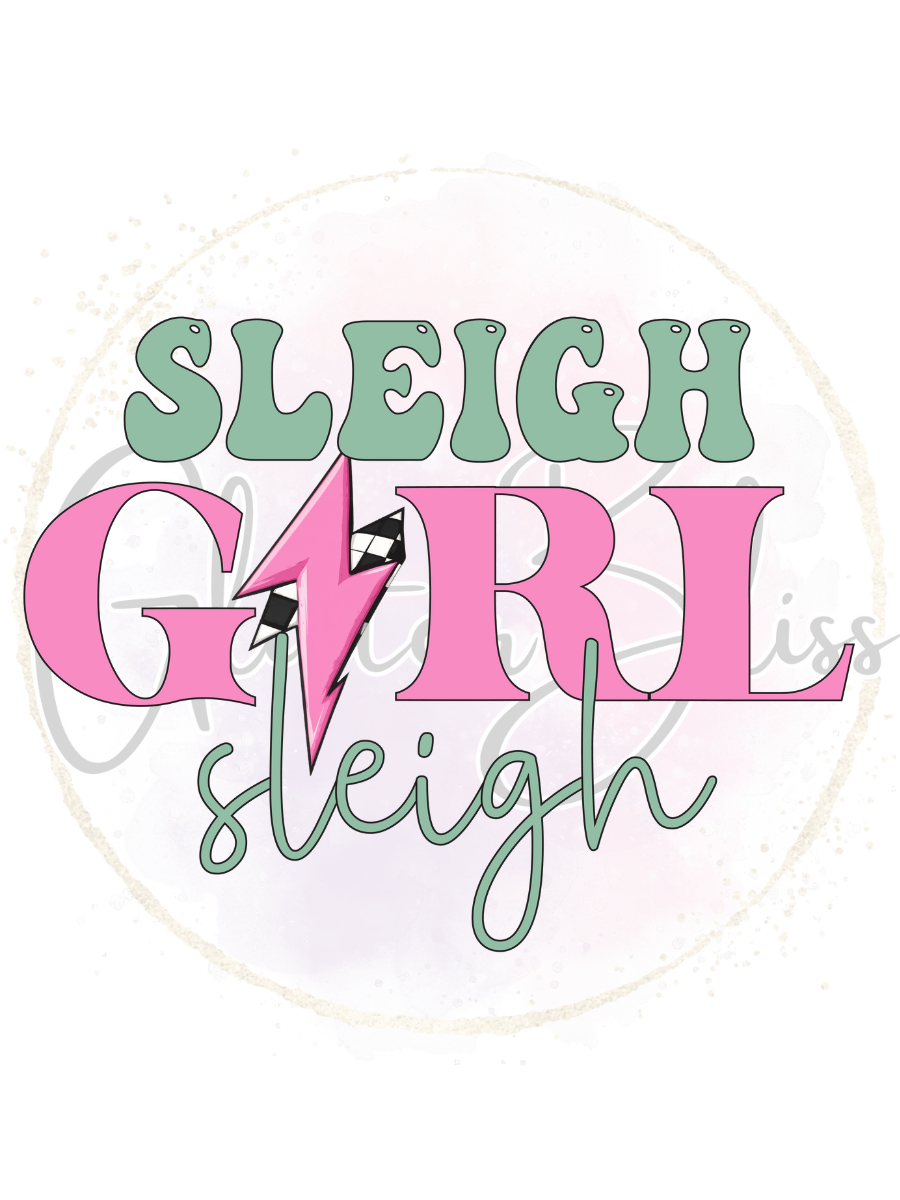 Printed Decal-Sleigh Girl Sleigh