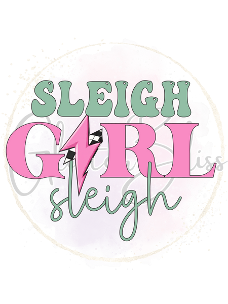 Printed Decal-Sleigh Girl Sleigh