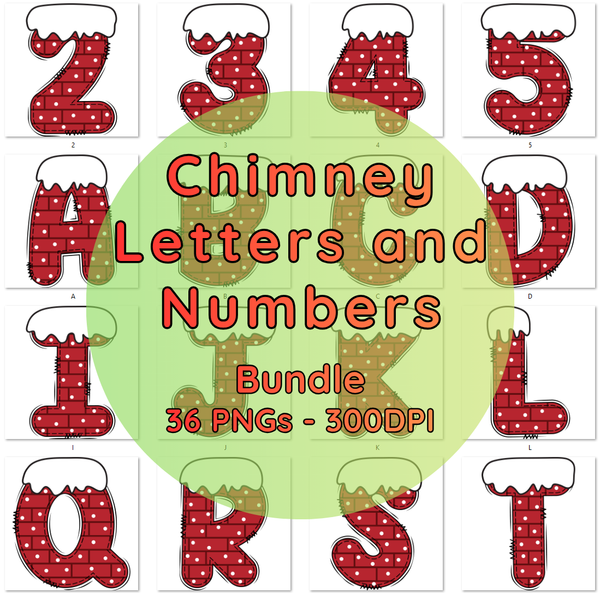 Chimney Letters and Numbers Download Bundle
