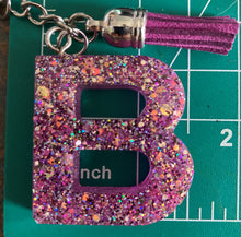 Load image into Gallery viewer, GlitterBliss Custom Letter Keychain
