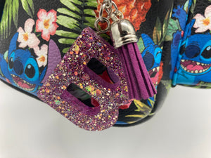 GlitterBliss Custom Letter Keychain